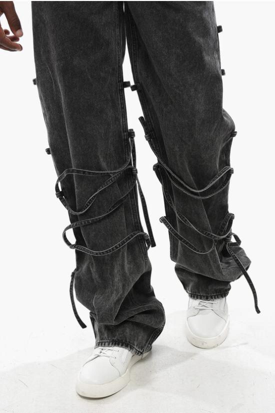  알렉산더 맥퀸 데님 팬츠 801174 QYABB 1213 Black - ALEXANDER MCQUEEN