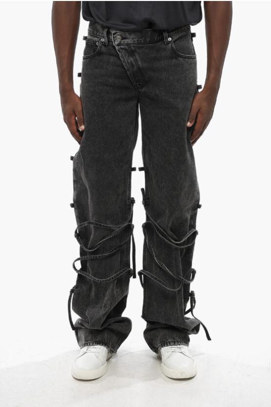  알렉산더 맥퀸 데님 팬츠 801174 QYABB 1213 Black