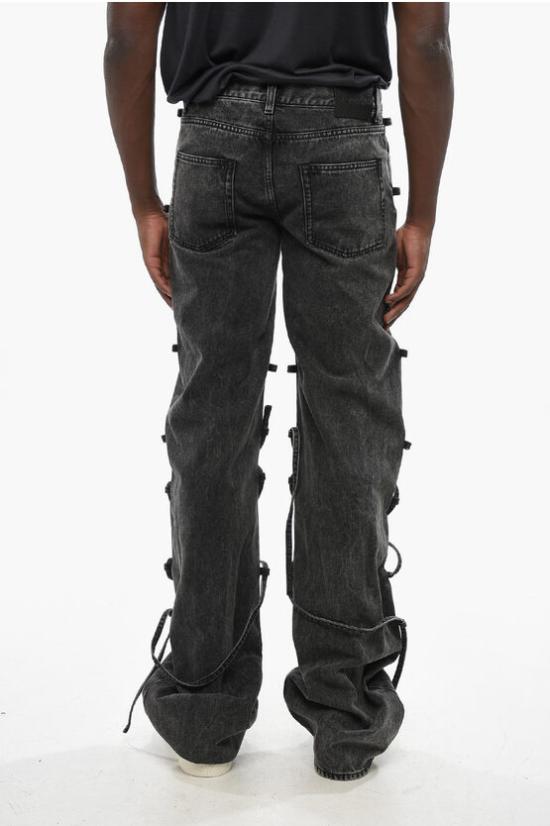  알렉산더 맥퀸 데님 팬츠 801174 QYABB 1213 Black - ALEXANDER MCQUEEN