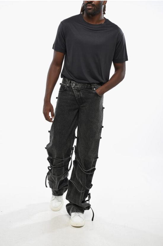  알렉산더 맥퀸 데님 팬츠 801174 QYABB 1213 Black - ALEXANDER MCQUEEN