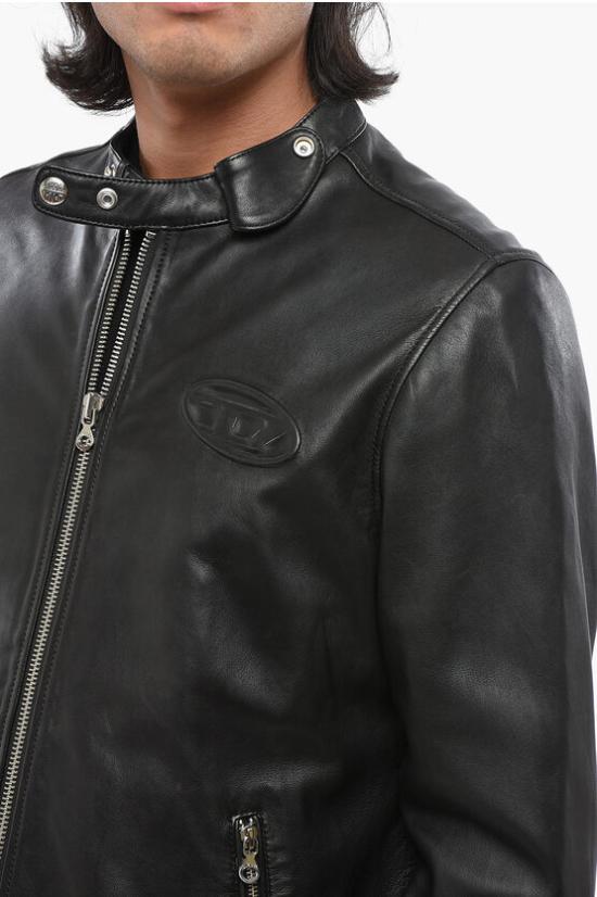  디젤 가죽 자켓 A08598 0AJIR 9XX Black - DIESEL