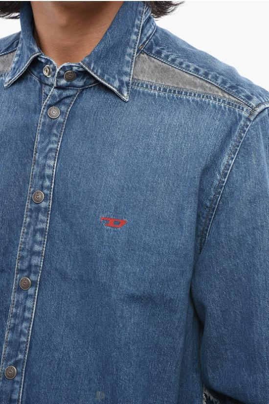  디젤 데님 셔츠 A09157 068CZ 01 Blue - DIESEL