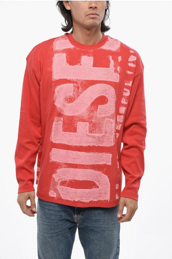  디젤 긴팔 티셔츠 A06600 0JEAI 44Q Red