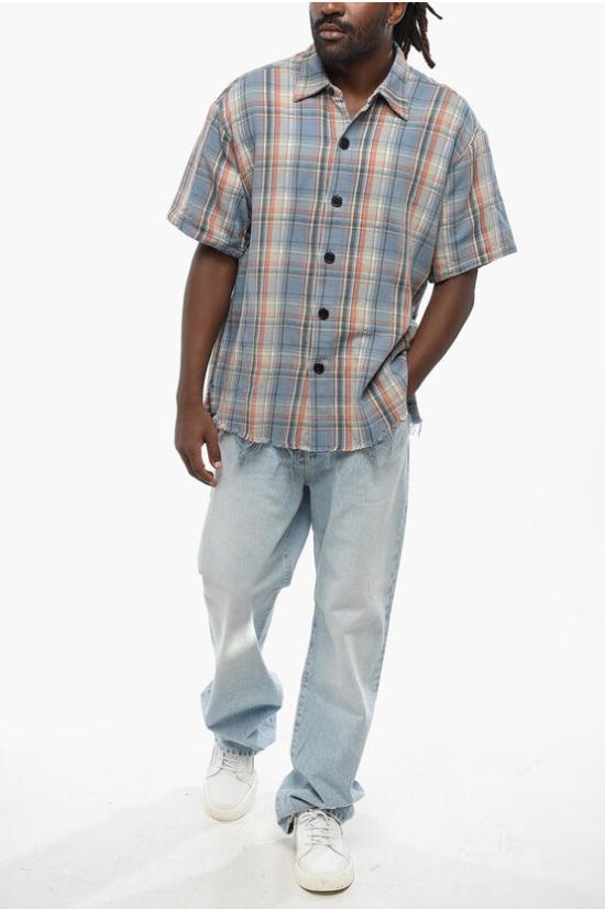  그렉로렌 긴팔 셔츠 HM124 FBPL Multicolor - GREG LAUREN