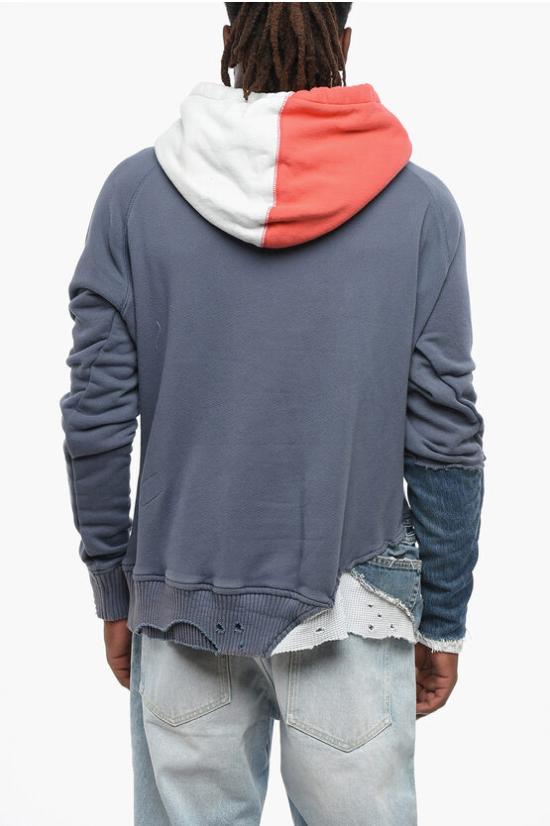  그렉로렌 후드 티셔츠 FM305 BLUE Blue - GREG LAUREN