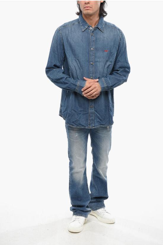  디젤 데님 셔츠 A03534 068GM 01 Blue - DIESEL