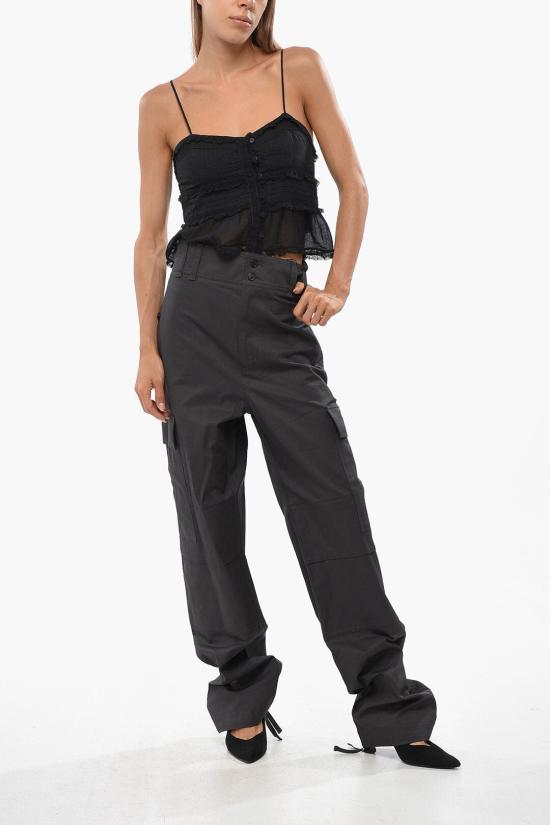  생로랑 스트레이트 팬츠 786708Y3A99 1438 Green - SAINT LAURENT