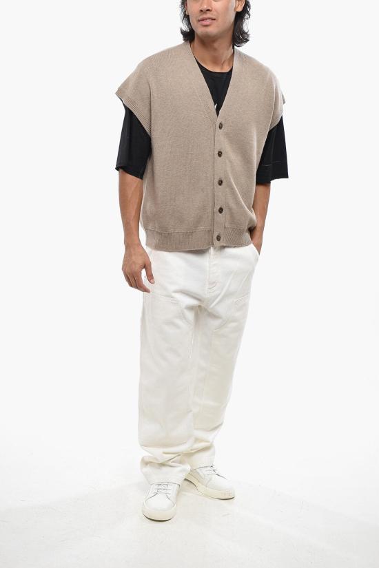  디올 니트 베스트 493M234AT862 130 Beige - DIOR