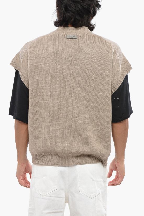  디올 니트 베스트 493M234AT862 130 Beige - DIOR