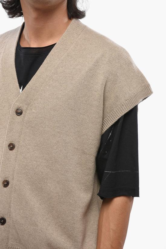  디올 아이콘 캐시미어 저지 스웨터 베스트 493M234AT862 130 Beige - DIOR