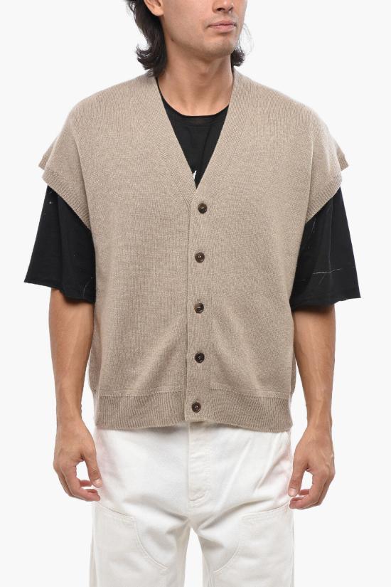  디올 아이콘 캐시미어 저지 스웨터 베스트 493M234AT862 130 Beige