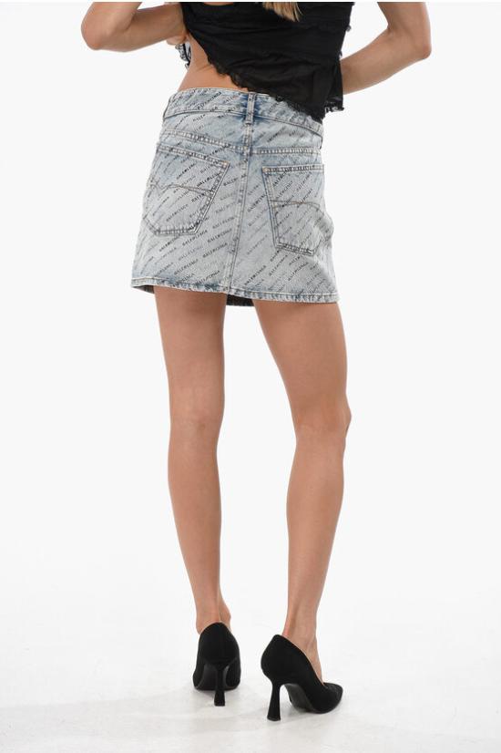  발렌시아가 숏 스커트 744972 TQW66 4141 Blue - BALENCIAGA