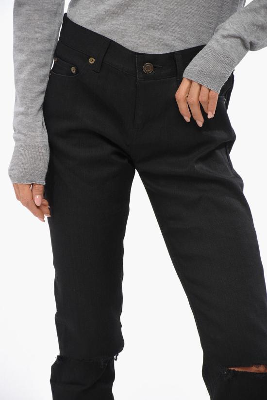  생로랑 데님 팬츠 398184 Y483I 1080 Black - SAINT LAURENT