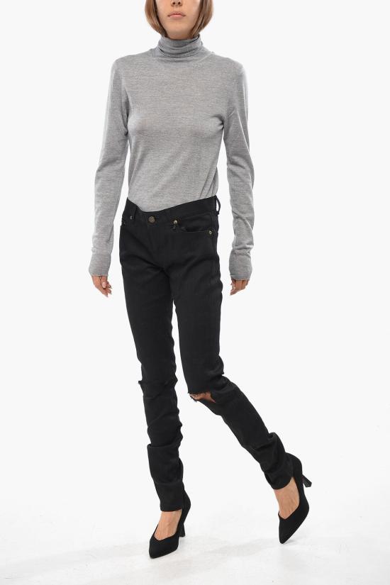  생로랑 데님 팬츠 398184 Y483I 1080 Black - SAINT LAURENT