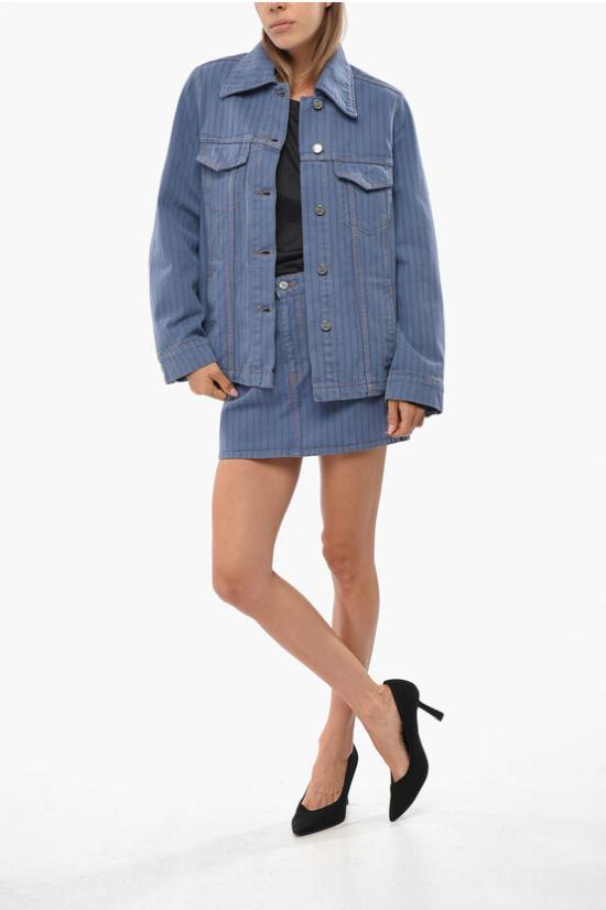  가니 데님 자켓 J1522 083 Blue - GANNI