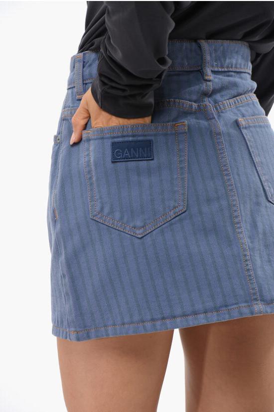  가니 숏 스커트 J1504 083 Blue - GANNI