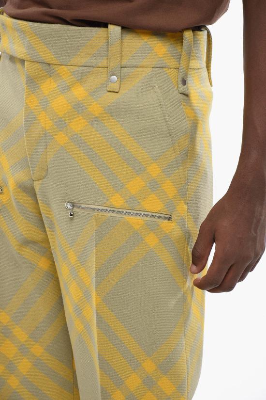  버버리 스트레이트 팬츠 8079153 B7363 Yellow - BURBERRY