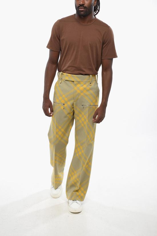  버버리 스트레이트 팬츠 8079153 B7363 Yellow - BURBERRY