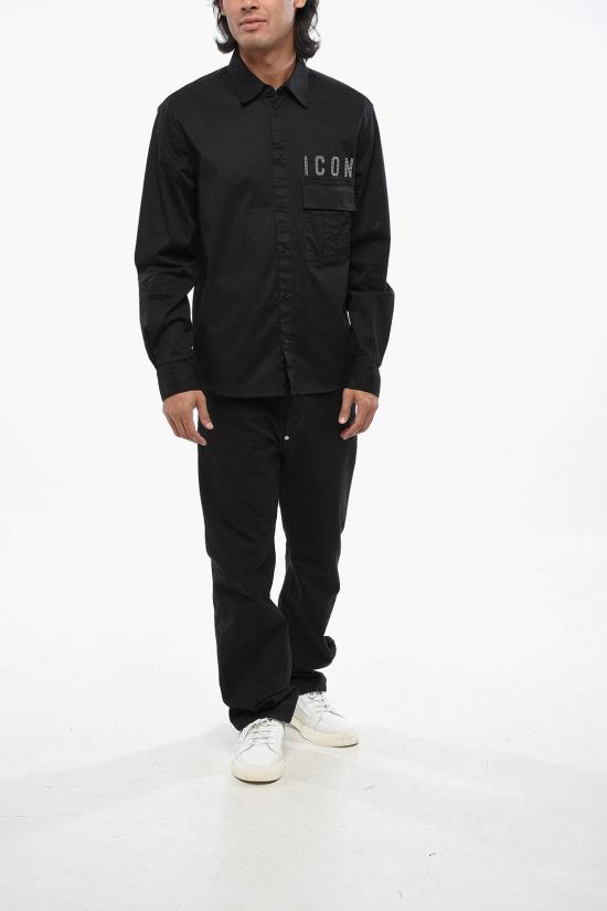  디스퀘어드2 긴팔 셔츠 S79DL0034 S35175 900 Black - DSQUARED2