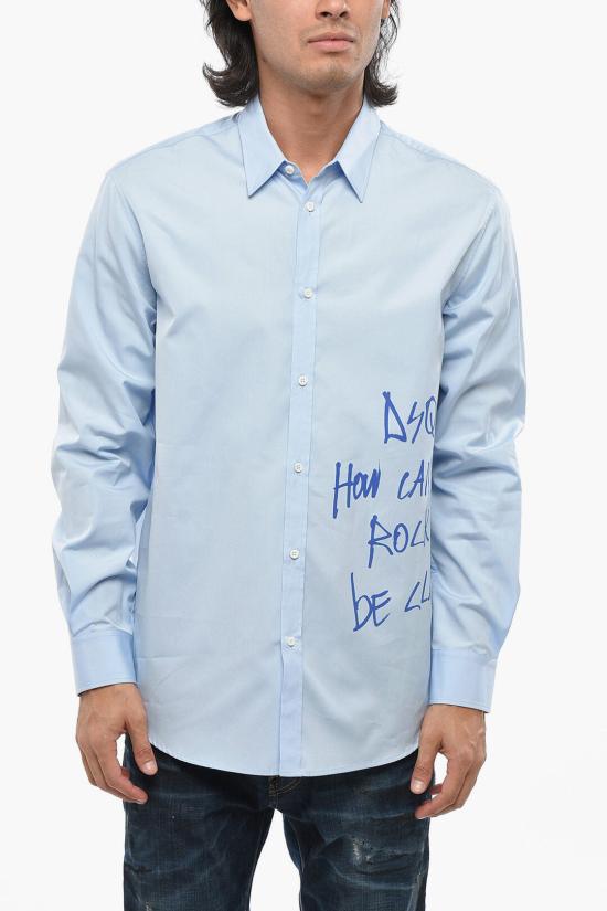  디스퀘어드2 긴팔 셔츠 S71DM0669 S36275 465 Light blue