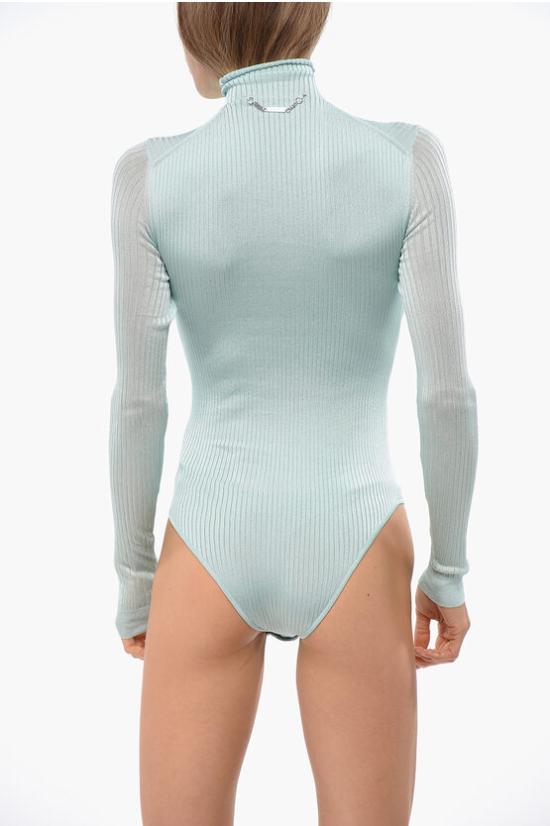  펜디 바디수트 티셔츠 FZXC47 ASOV F1PNK Light blue - FENDI