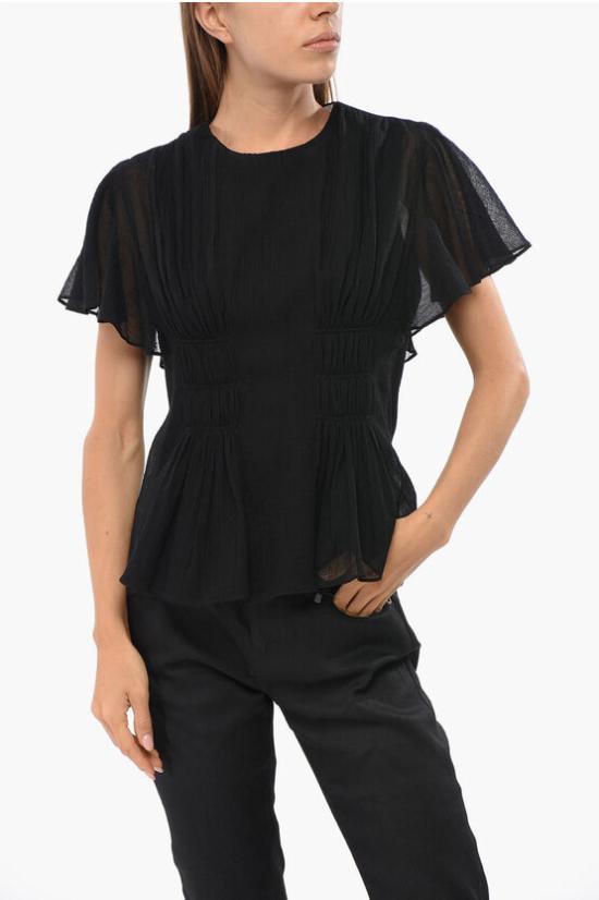  끌로에 블라우스 CHC23WHT20061001 Black