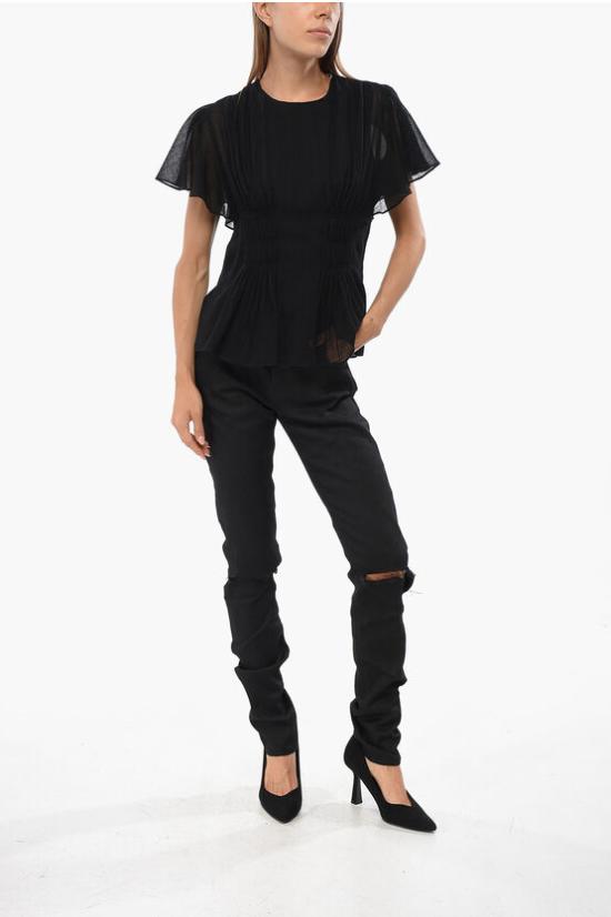  끌로에 블라우스 CHC23WHT20061001 Black - CHLOE