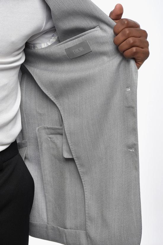  디올 수트 자켓 493C202A6202 820 Gray - DIOR