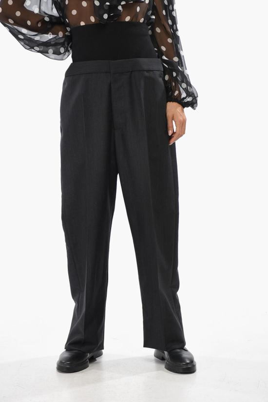  알라이아 스트레이트 팬츠 AA9P02386 T467 830 Black