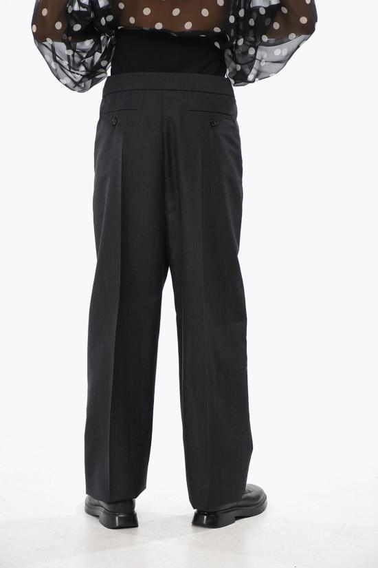  알라이아 스트레이트 팬츠 AA9P02386 T467 830 Black - ALAIA