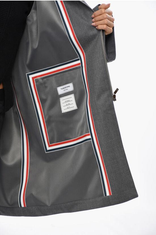  톰브라운 코트 FOC859O F0696 035 Gray - THOM BROWNE