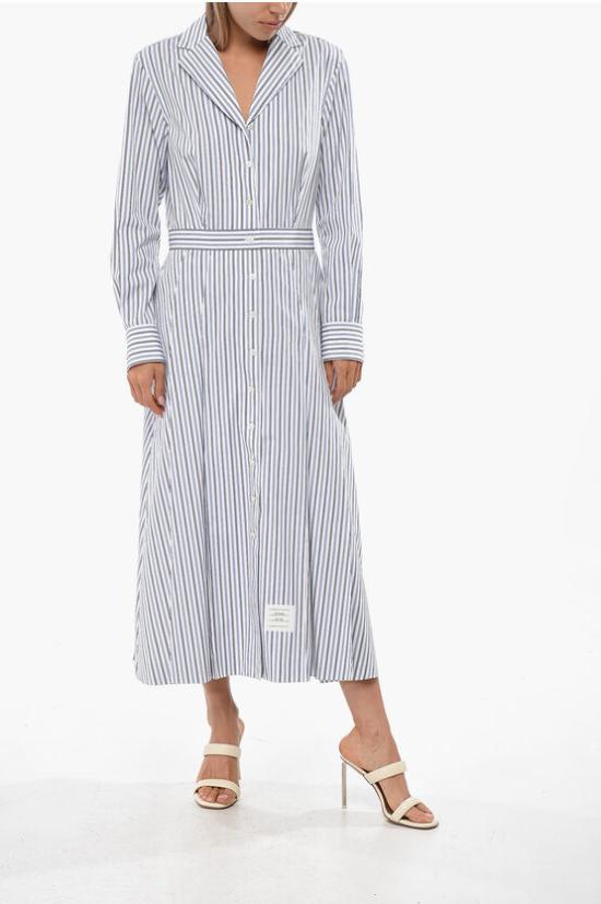  톰브라운 롱 원피스 FDSE42AF0552 415 White