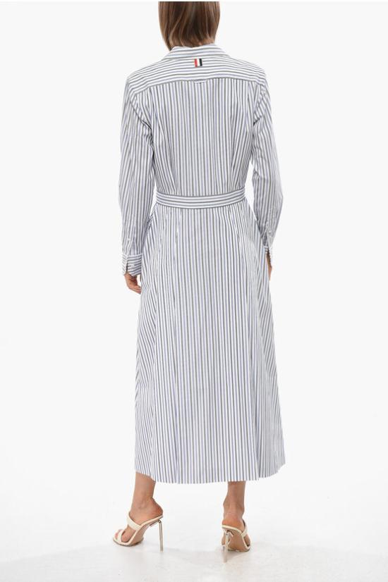  톰브라운 롱 원피스 FDSE42AF0552 415 White - THOM BROWNE