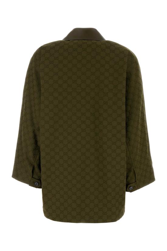 25FW 구찌 GG 캔버스 자켓 826626Z8B1O 3602 Green - GUCCI