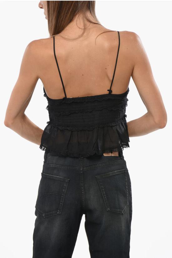  이자벨마랑 민소매 티셔츠 HT0447FA B3J06E 01BK Black - ISABEL MARANT