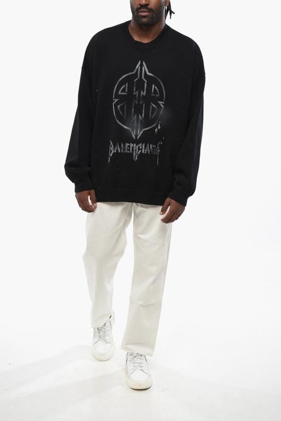  발렌시아가 스웨터 793662 T3324 1070 Black - BALENCIAGA