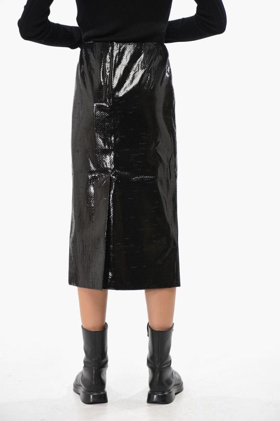  알렉산더 맥퀸 롱 스커트 808575 QBACW 1000 Black - ALEXANDER MCQUEEN