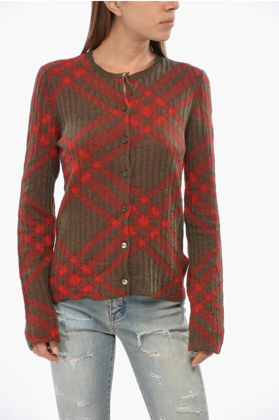  버버리 가디건 8093583 C1205 Rosso Verde