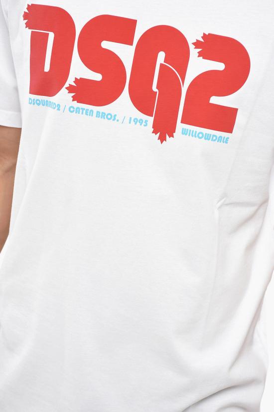  디스퀘어드2 반팔 티셔츠 S71GD1455 D20020 100 White - DSQUARED2
