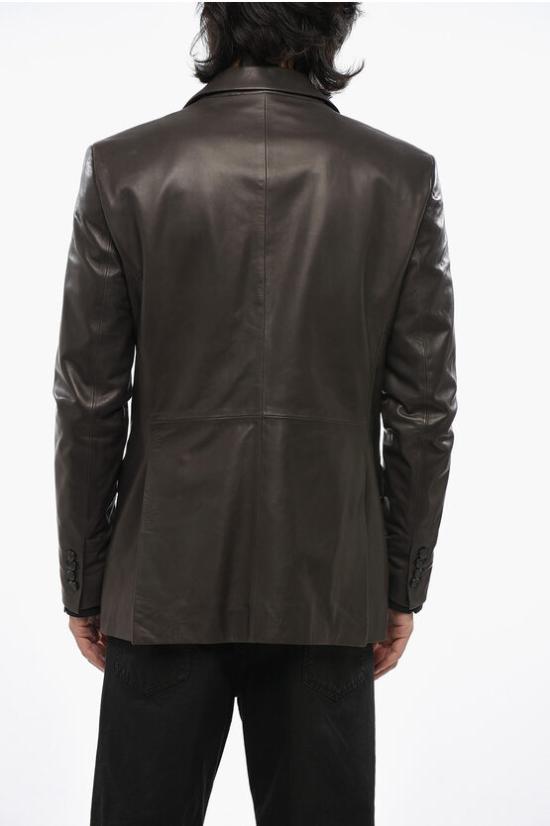  디스퀘어드2 가죽 자켓 S71BN0957 SX8131 144 Brown - DSQUARED2