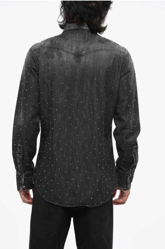  디스퀘어드2 데님 셔츠 S71DM0729 S30826 900 Black - DSQUARED2