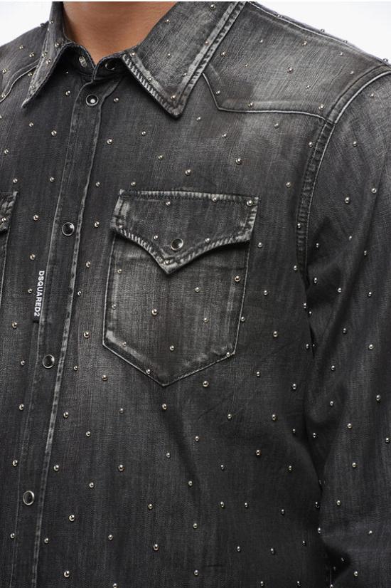  디스퀘어드2 데님 셔츠 S71DM0729 S30826 900 Black - DSQUARED2