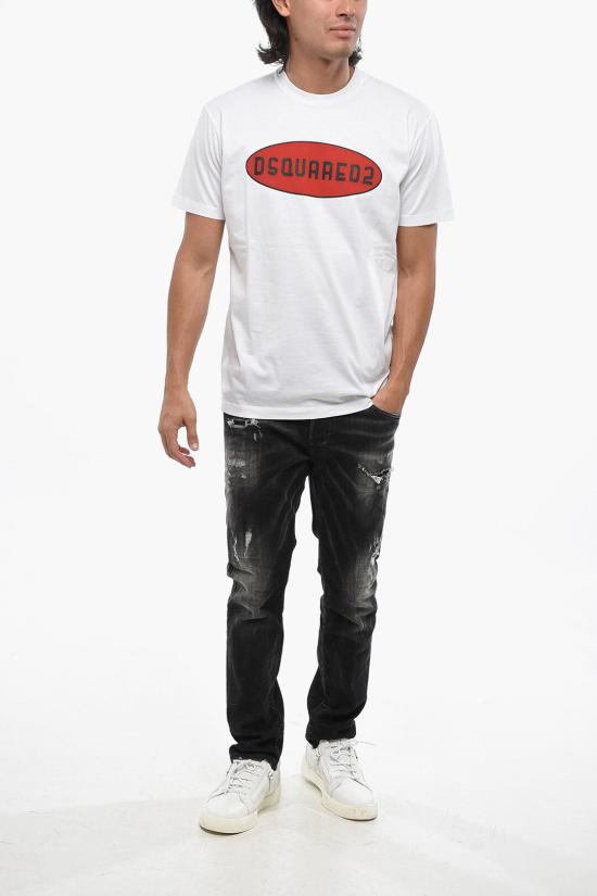  디스퀘어드2 반팔 티셔츠 S71GD1467 S23009 100 White - DSQUARED2