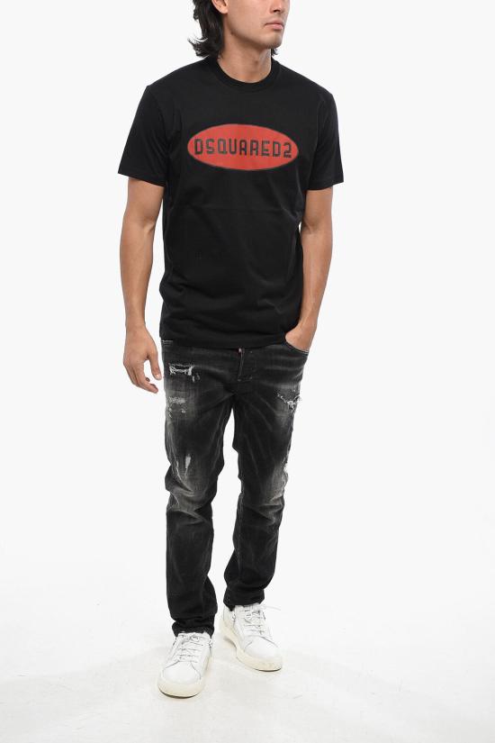  디스퀘어드2 반팔 티셔츠 S71GD1467 S23009 900 Black - DSQUARED2