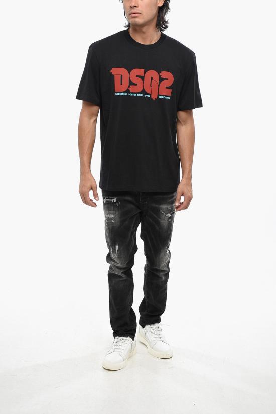  디스퀘어드2 반팔 티셔츠 S71GD1455 D20020 900 Black - DSQUARED2