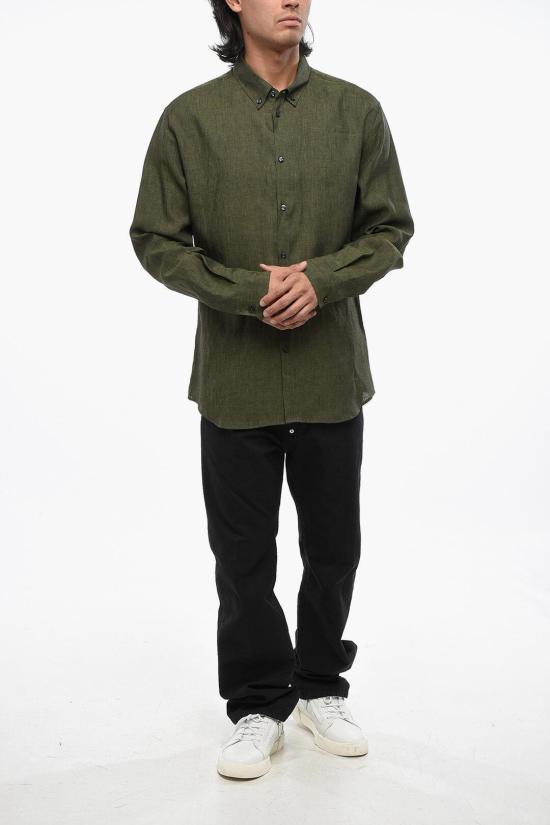  디스퀘어드2 긴팔 셔츠 S74DM0395 S52588 727 Military Green - DSQUARED2