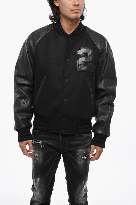  디스퀘어드2 봄버 자켓 S74AM1541 S53003 900 Black