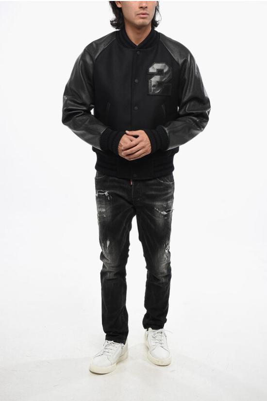  디스퀘어드2 봄버 자켓 S74AM1541 S53003 900 Black - DSQUARED2