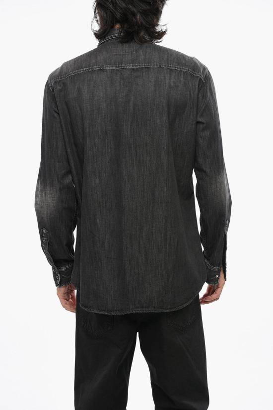  디스퀘어드2 데님 셔츠 S74DM0849 S30826 900 Black - DSQUARED2