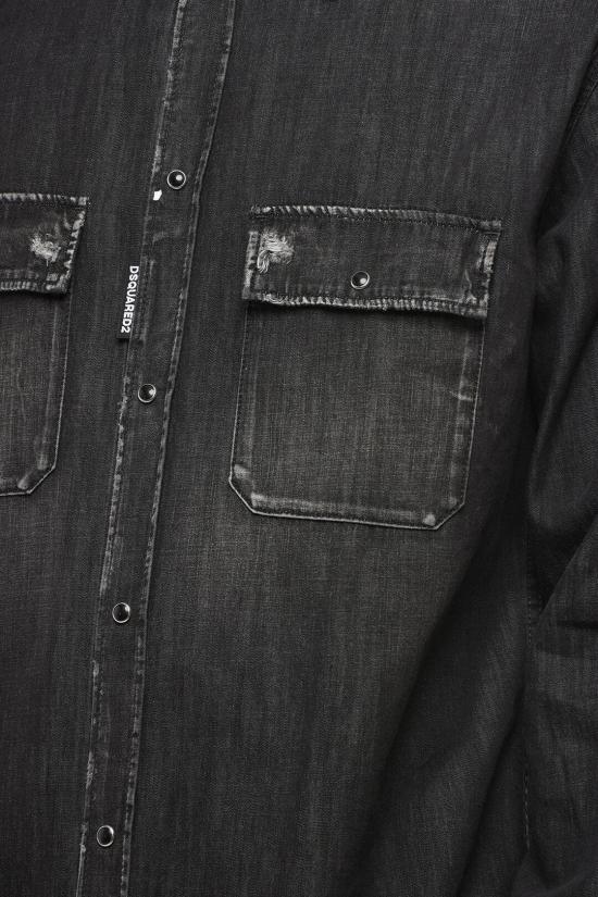  디스퀘어드2 데님 셔츠 S74DM0849 S30826 900 Black - DSQUARED2
